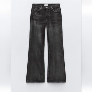 Zara Women's Black Flared Jeans